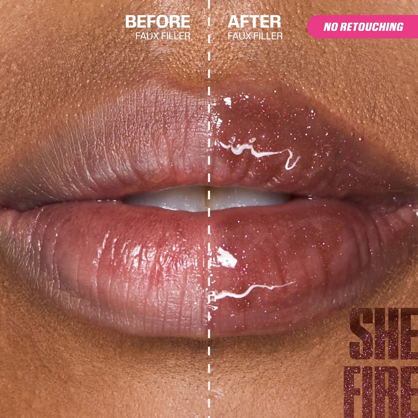 FAUX FILLER Extra Shine Lip Gloss - She Fire