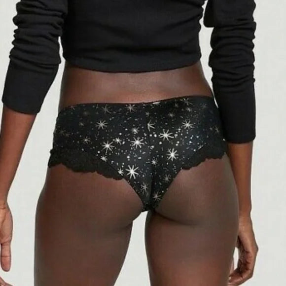 Very Sexy Satin Lace Trim Cheeky Panty