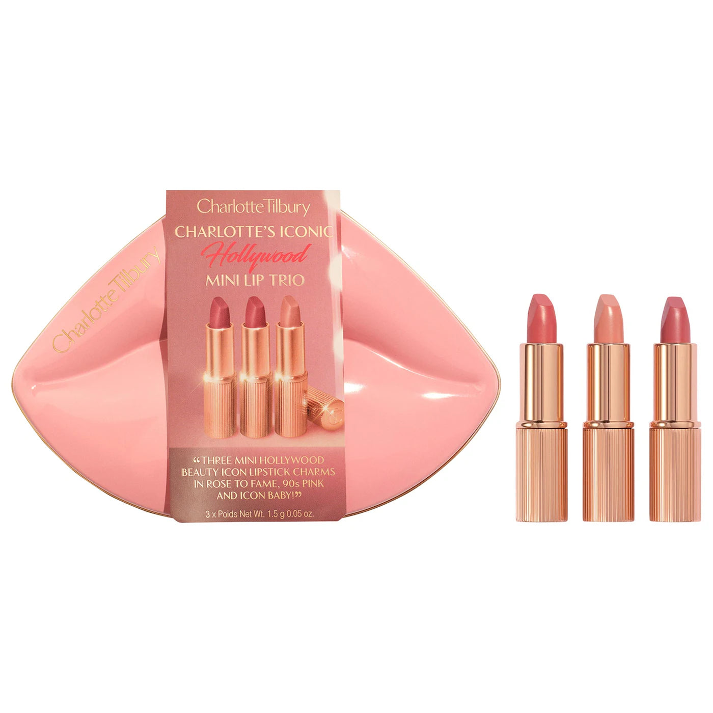 Mini Iconic Hollywood Lipstick Trio Gift Set